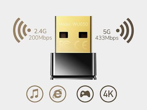 InstalacioniMaterijal Wi-Fi adapter Cudy WU650 nano USB